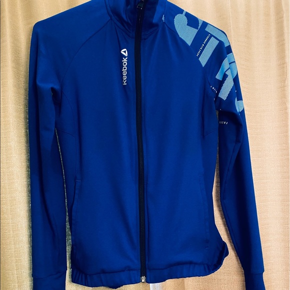 Reebok Sweaters - CrossFit blue sweater with finger holes